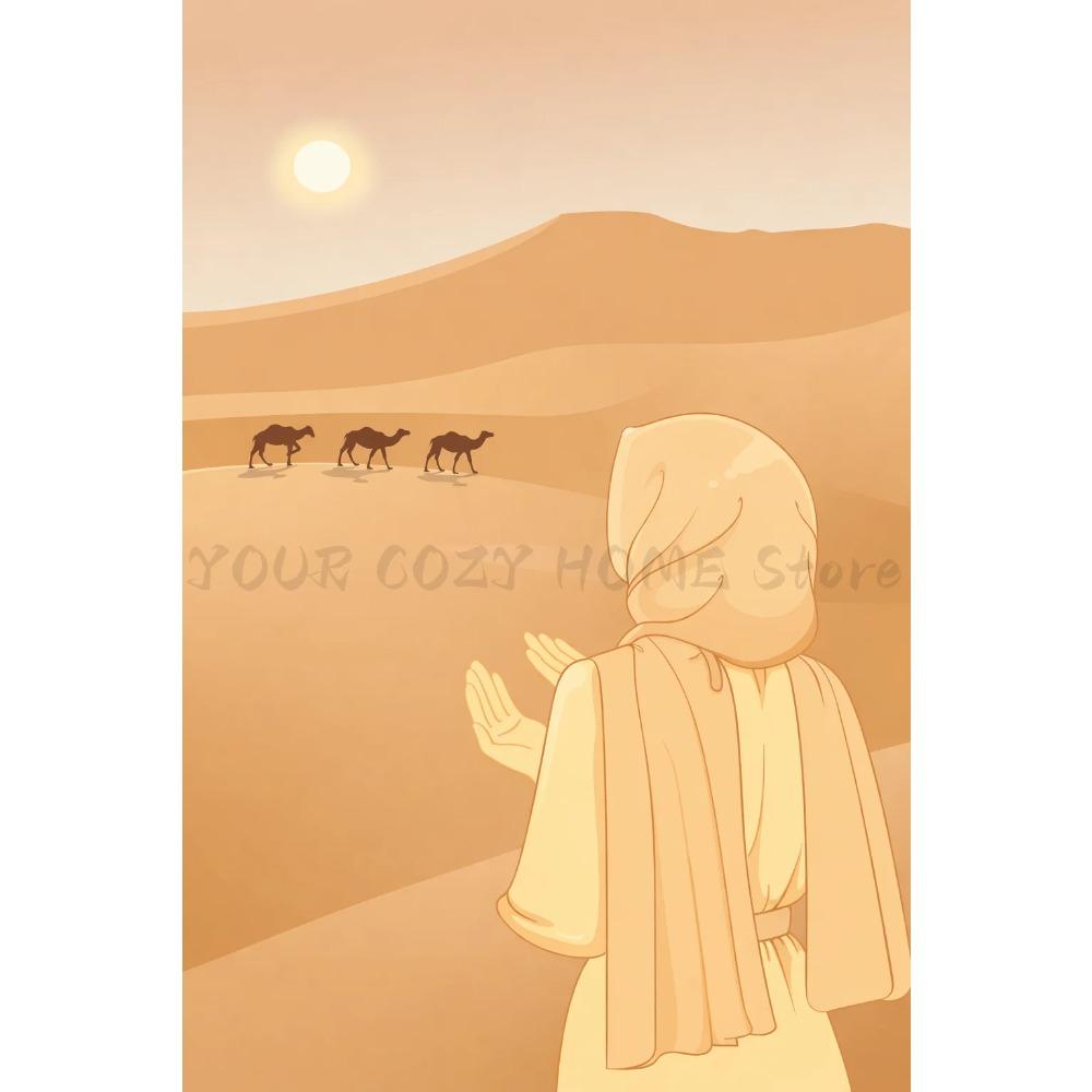 Ramadan Wall Art Muslim Prints Painting Islam Decor Canvas Poster Prints Home Bedroom Living Room Decoration Eid Gift Posters