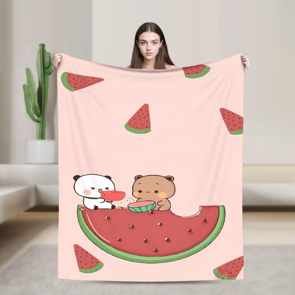 Soft BlanketGirls Boys Camping Bubu Dudu Flying Throw Blanket Flannel Bedspread For Couch Chair Sofa Bed Fashion Sofa Bed Cover