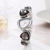 Irregular Shape Casual Easiest for Match Vintage Quartz Watch for Daily Wear Women's Gemstone Crystal Bracelet Watch
