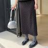Женская юбка в горошек на весну и лето. Юбка А-силуэта с высокой талией и утягивающим силуэтом, облегающая бедра.