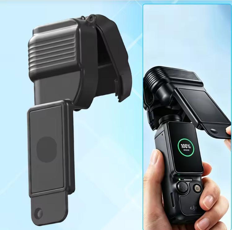 Набор аксессуаров для DJI OSMO Pocket 4: защитная пленка для экрана, защитный чехол для объектива, сумка для хранения, нейтральный фильтр и штатив-палка для селфи.