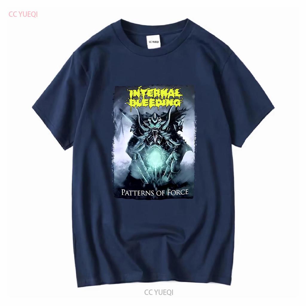 Internal Bleeding Patterns Of Force T Shirt S M L XL Officl Death Metal long or short sleeves vintage Washed Slightly Versatile