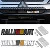 Car Front Grille Emblem Badge Decals Sticker Auto Metal Styling Accessories For Mitsubishi RalliArt Lancer Ralli Art 9 10 Pajero
