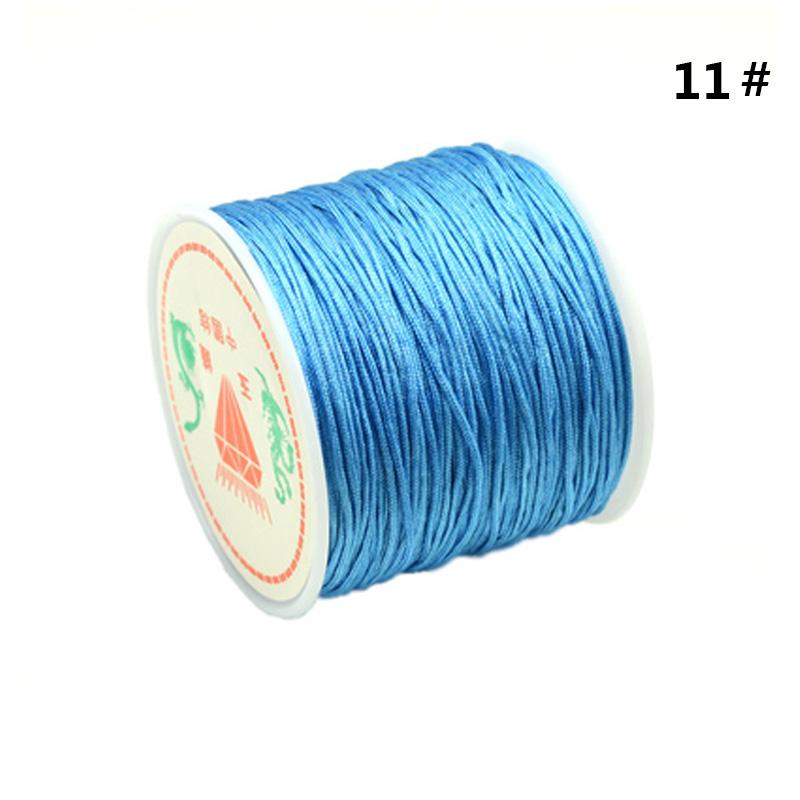 SHANGSHU 1 Roll 45mx0.88mm Nylon Cord Thread Chinese Knot Macrame Bracelet Braided Cord