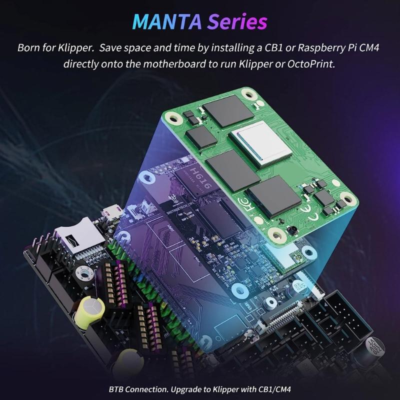 Поддержка материнской платы Manta E3EZ V1.0 32-битной платы управления для материнских плат Klipper для Ender3 Ender5 EZ2209 EZ5160