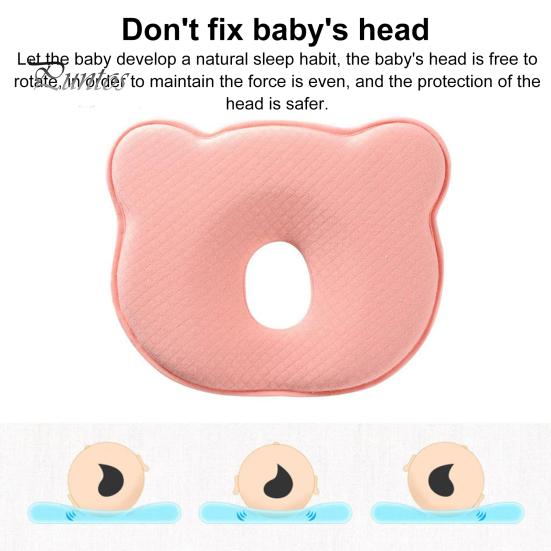Infant Sleeping Pillow Slow Bounce Ultra Soft Memory Foam Machine Washable Prevent Flat Head Great Neck And Head Support Newborn Toddler Pillow