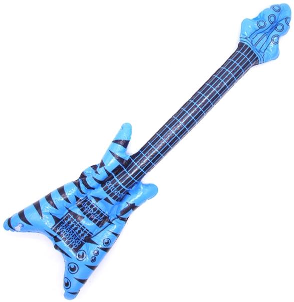 Dmuchana Gitara Elektryczna Niebieska 90Cm