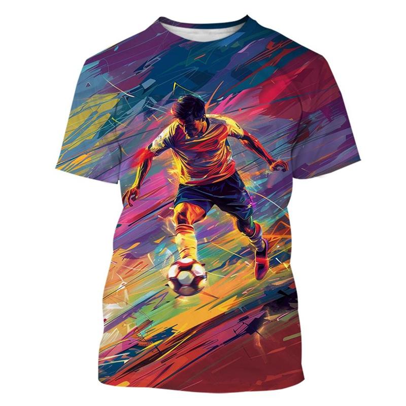 Футболка с рисунком футболки для мужчин, красочные футболки с 3D-принтом, летние повседневные свободные спортивные футболки с коротким рукавом, унисекс, топы с круглым вырезом