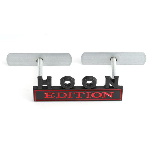 1Pc 3D Metal HOON Edition Logo Car Front Grille Badge Side Fender Rear Trunk Emblem Sticker Decal