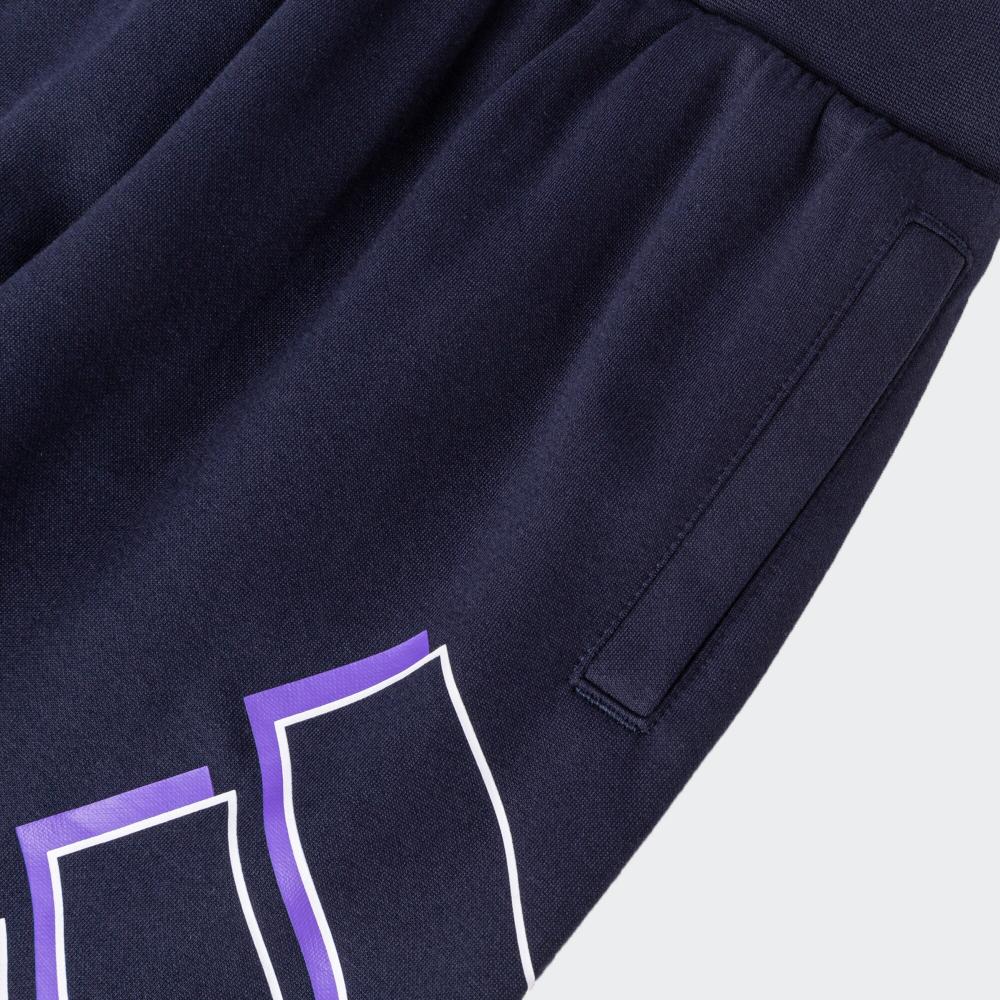 adidas Удобные влагоотводящие брюки-капри для детей, синие, HT4917