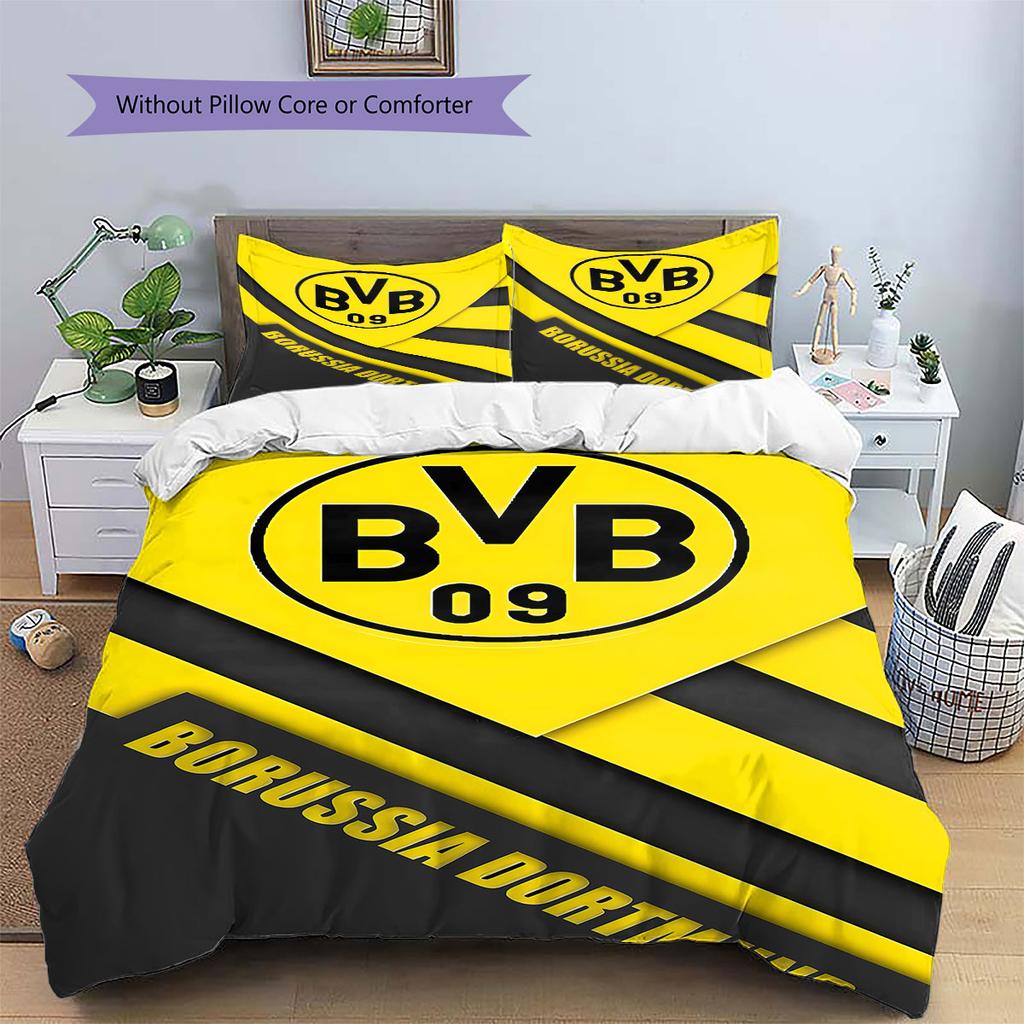 Постельное белье с узором BVB, Комплект с одеялом, Пододеяльник, Наволочка, Домашний подарок на день рождения(1 пододеяльник + 2 наволочки, без наполнителя)