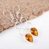 Украшения с цитрином, Серьги из стерлингового серебра 925 пробы, Очаровательные серебряные украшения с цитрином, Подарок для нее - серьги ручной работы