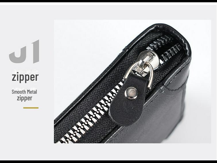 Мужской классический многофункциональный кошелек: Стильный, компактный и прочный, с несколькими отделениями для карт и кошельком для монет