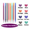 Kawaii Erasable Pen Suitable Refills Colorful 8 Color Creative Drawing Tools Cute Gel Pen Sets School Office Stationery Magic Pens Refill