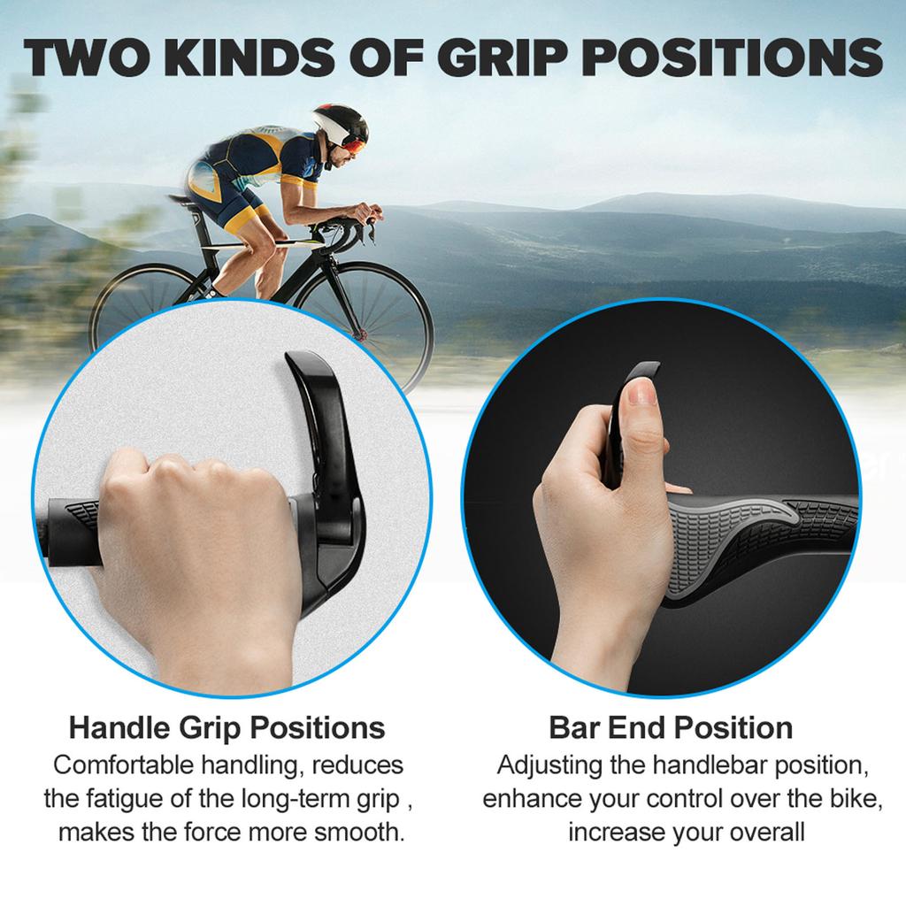 Ручки на руль велосипеда, резиновые фиксирующие зажимы из алюминиевого сплава