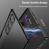 For ZTE nubia RedMagic 10 Air 5G Case Metal Frame Matte PC Back Phone Cover with Snap Button