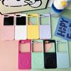 For Samsung Galaxy Z Flip7 FE 5G/Z Flip6 5G/Flip5 5G Magnetic Case Skin-Touch Wave Texture Hard PC Phone Cover