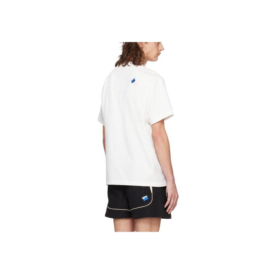 Футболка Ader Error Off White Мужские топы Кремовые BN01SSTS0113OW
