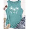 Elegant Vest for Women Casual loose-fitting summer vest with floral print Fashionable, unique, simple, suitable for commuting, vacation, and everyday