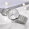 KINGNUOS Высококачественные модные женские часы с бриллиантами, водонепроницаемые женские часы с твердым стальным ремешком