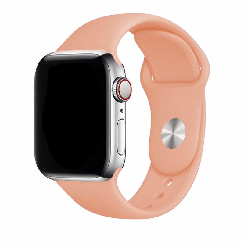 Silicone Strap For Apple Watch Band 44mm 49mm 45mm 41mm 40mm 42mm 38mm Bracelet Iwatch Series 9 7 Se 3 4 5 6 8 Ultra2 Band
