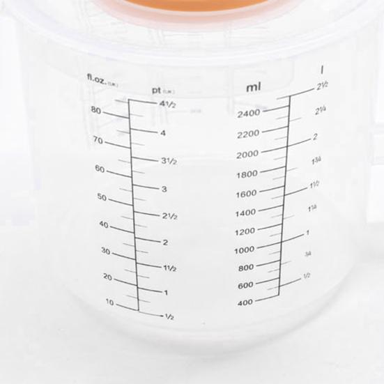 2500ml Measuring Grade Cup Food Large Capacity Good Seal Effect High Accuracy Leakproof
