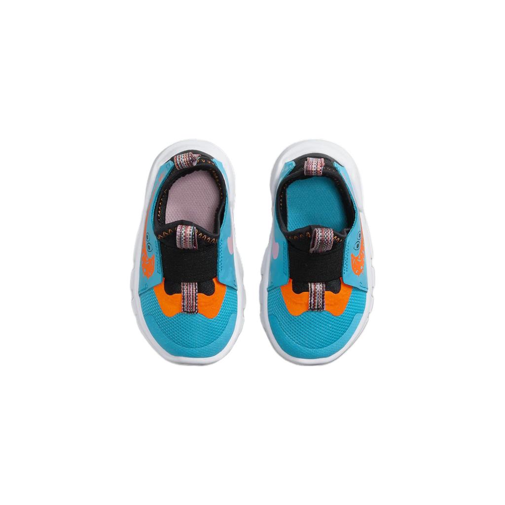 Nike Детские кроссовки Flex Runner 2 Lil TD Blue Lightning Total Orange Black White FV6667-400