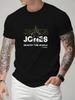 JACK JONES Print Men's T-Shirt Leisure Fashion Short Sleeve Cotton Tees High Quality Luxury Brand T-shirt Summer Streetwear Y2k+