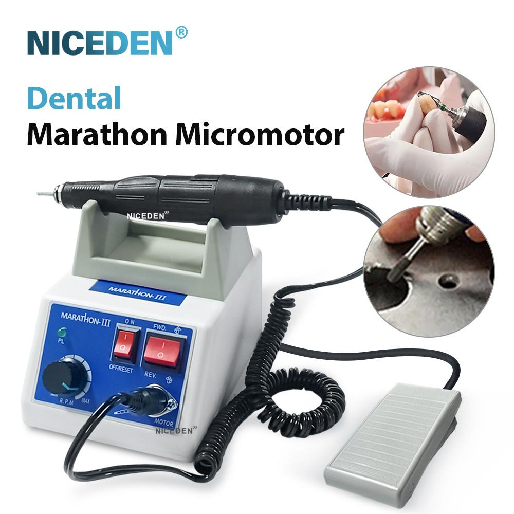 Стоматологический микромоторный полировщик Marathon-III Микромотор Лабораторный Ювелирный Резьба шлифовальный станок Микромотор Ручной Набор подходит для марафона