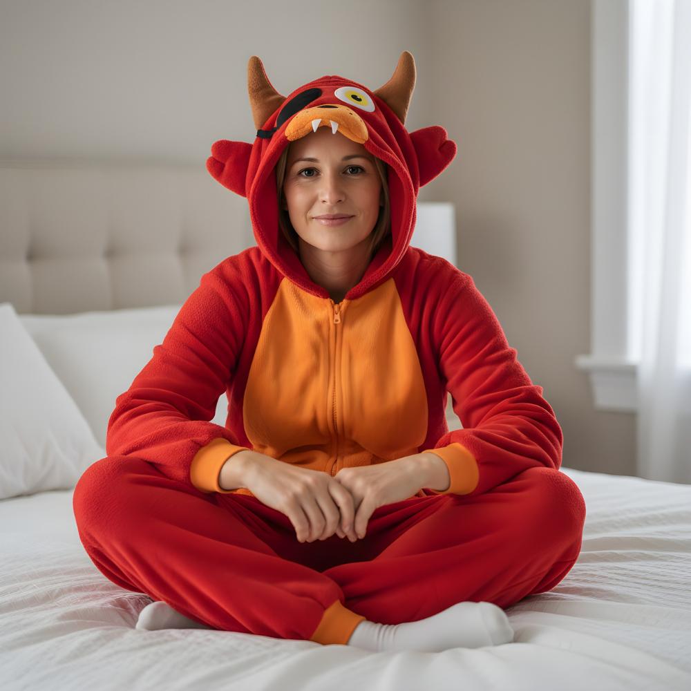 Piżama Onesie Kigurumi Kostium Przebranie Foxy L: 165 - 175Cm