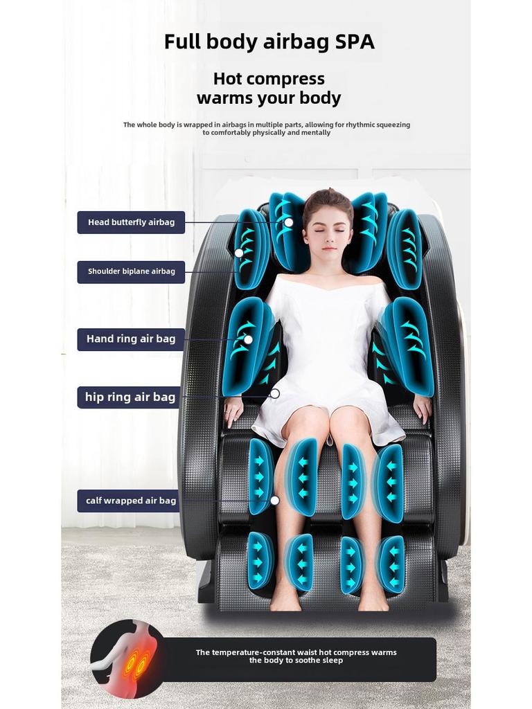 Роскошное электрическое массажное кресло для музыкантов - Полностью автоматическое, многофункциональное, диван для расслабления всего тела