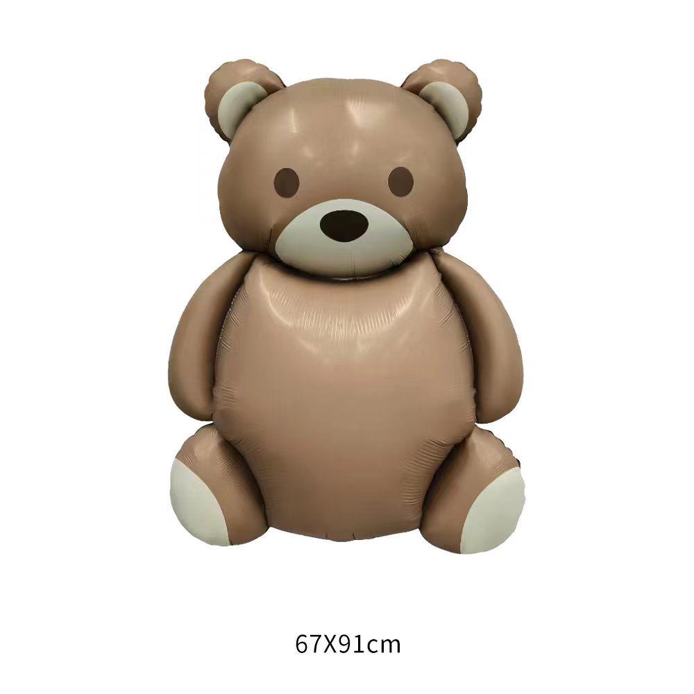 «Матовый матовый радужный шар «Медведь» — декор в стиле ретро-мультфильма»