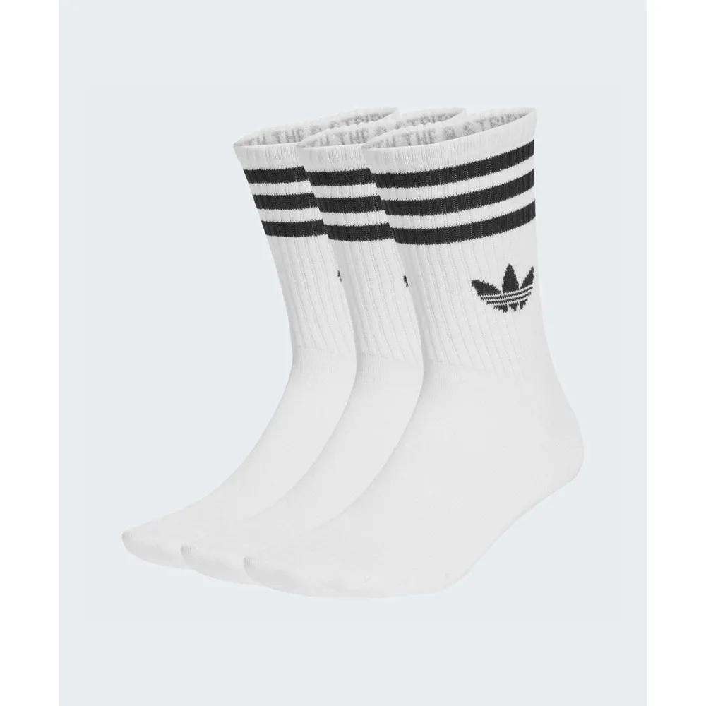 adidas Носки с тремя полосками, 3 пары - Белые JV7401 5882656