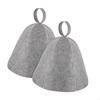 2 Pieces Sauna Hat Russian Steam Cap Bathing Protect Hair for Men and Women Bath