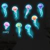 Синие светящиеся наклейки «Волшебные медузы» для украшения детской комнаты