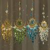1pc Garden Set Light Ornaments Flame Moon Sun Crystal Sun Catcher Wind Chime Hanging Decorations Hanging Ornaments