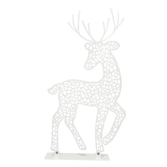 Рождественское светящееся украшение в виде оленя, светодиодная подсветка, 2D железная семья оленей для двора, патио, лужайки, сада, домашнего декора для рабочего стола