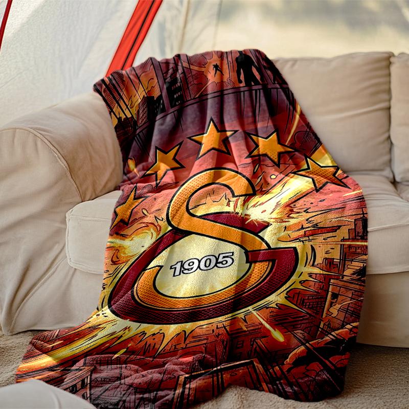 Galatasaray SK Blanket, Valentine's Day, Halloween, Thanksgiving Gift Blankets, Home Blanket for Bed and Couch Use