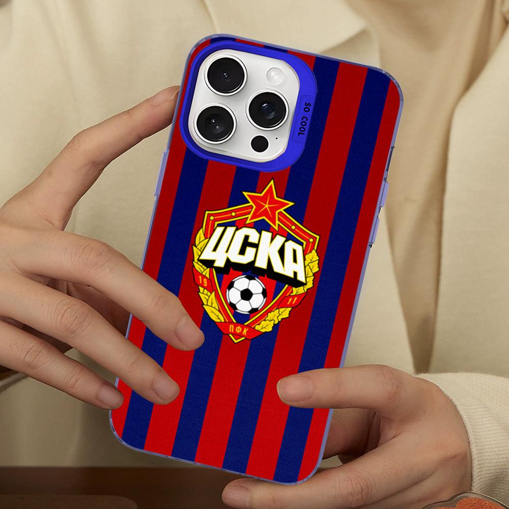 Hot Russia PFC CSKA Moscow Phone Case For IPhone 16 15 14 13 12 11 Pro Max X XR XSMAX 8 7 Plus Matte Shockproof Back Cover
