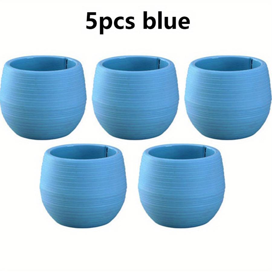 5/10/20pcs Mixed Color Mini Round Flower Pots with Removable Combiners Succulent Plant Nursery Pots for Balcony Office JXB