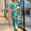 Stylish Summer Girl Dress With Shirt Collar In Polyester For Casual Wear