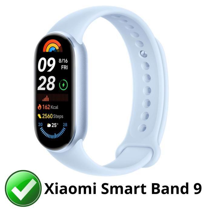 Чехол совместимый Xiaomi Smart Band 9 - Жесткая защита смарт-часов прозрачный чехол экран из закаленного стекла Phonillico®