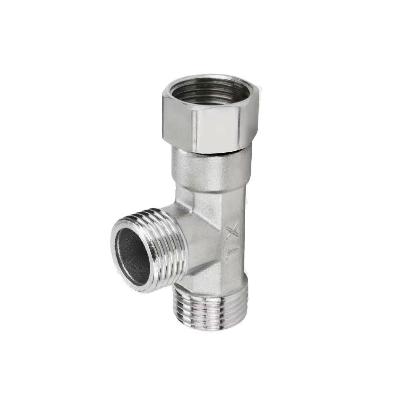 Precision Cast Stainless Steel Union Tee - Male to Dual Female Threaded Elbow Pipe Fitting