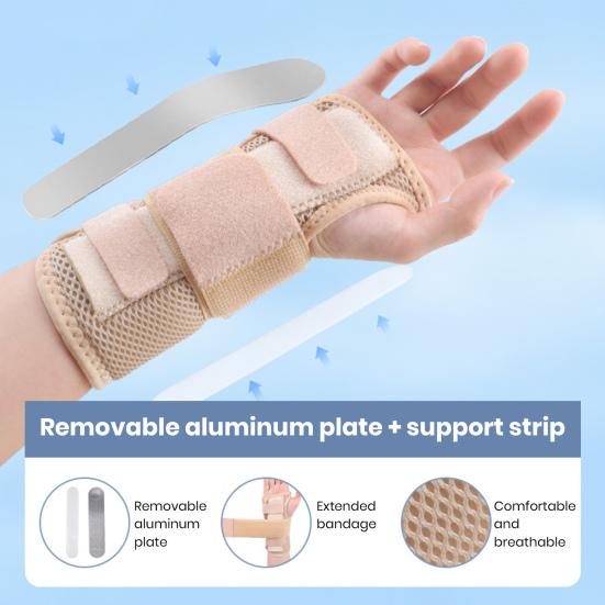 1 пара бандажей для запястья при карпальном туннельном синдроме, поддержка при артрите, тендините, растяжении, фиксатор для руки, защита, дышащая шина-поддержка для травм, упражнений