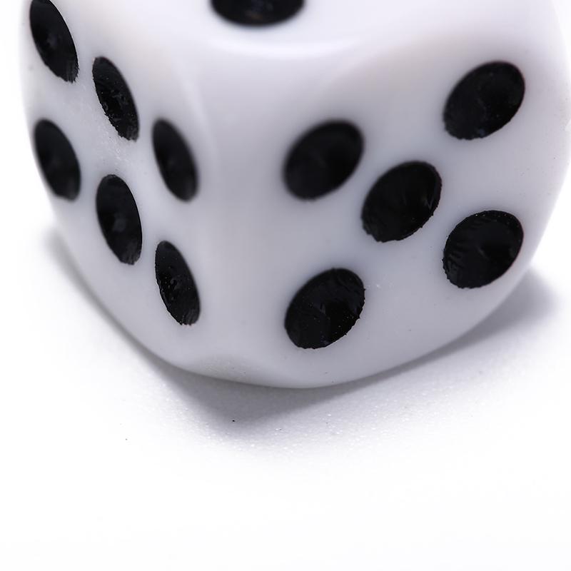 5шт 16 мм игральные кости акриловые белые круглые угловые шестигранные игральные кости клубная вечеринка