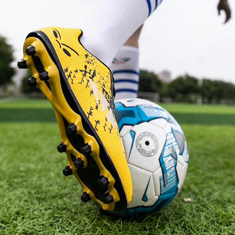 32-45 мужские/женские низкие кроссовки с длинными шипами, футбольные бутсы с искусственной травой, детские кроссовки с шипами, кроссовки для бега