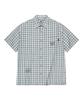 WACKY WILLY Big Check Short Sleeve Shirt Blue
