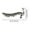 Brass Peacock Statue Bird Statue,Wealth and Good Luck Charm Collection Ornament Desktop Decoration