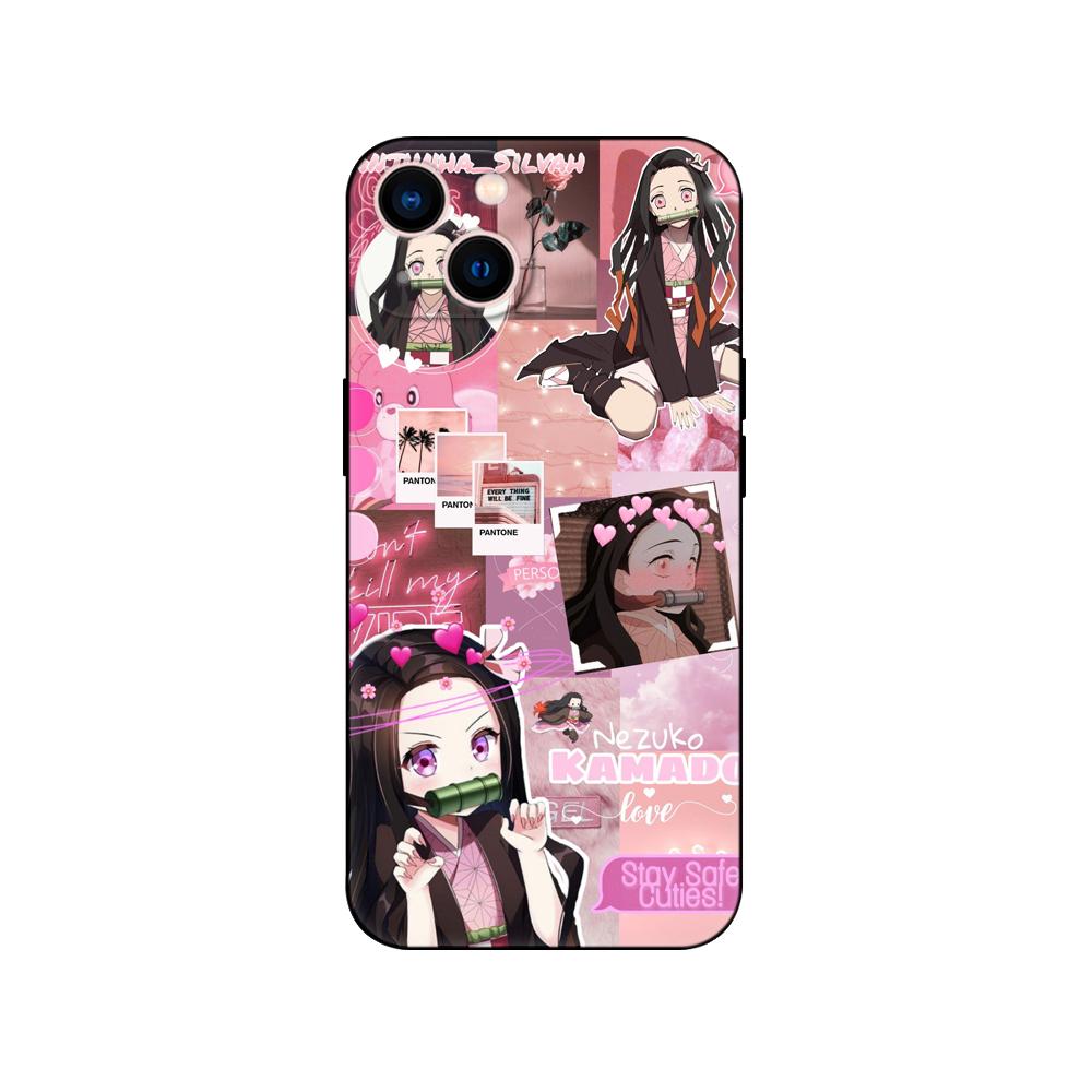 Черный чехол из ТПУ для Samsung Galaxy F23 M12 M22 M23 M32 4G M52 5G M30S M21 Demon Slayer Kamado Nezuko