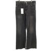 Unused Flare Denim Pants 40 Charcoal Women Used